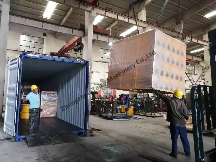 grain drying machine shipped