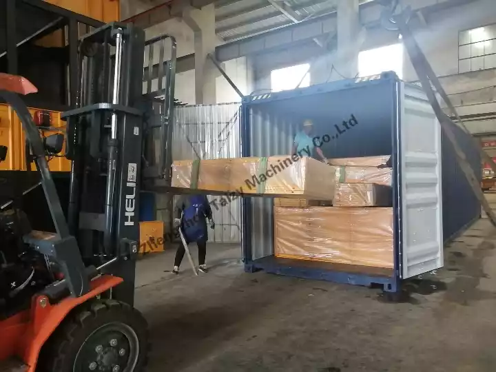 grain drying machine shipped