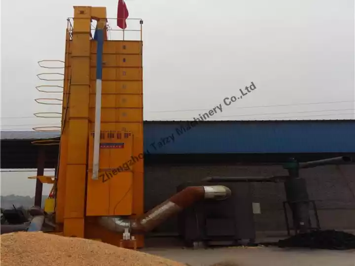 grain drying machine working