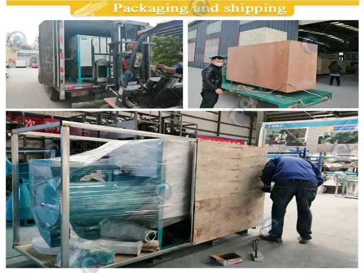 packaging of corn grits machine
