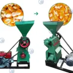 display of corn peeling machine