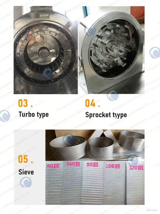 รายละเอียดของเครื่องบดธัญพืชขนาดเล็ก