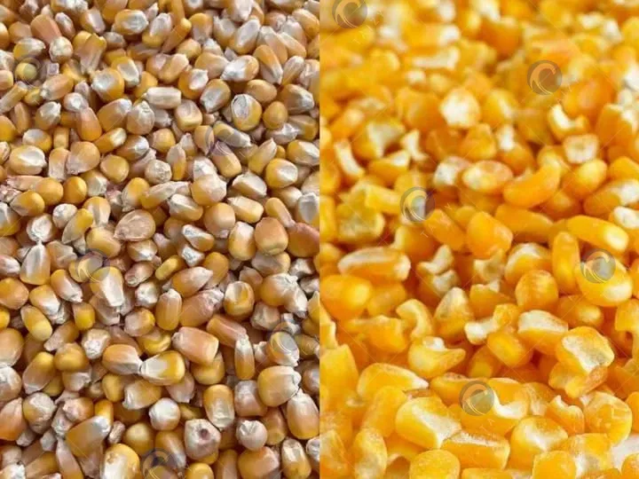 effect of corn peeling machine