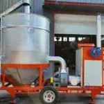 मोबाइल मक्का सुखाने की मशीन का प्रदर्शन