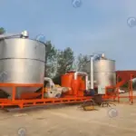 mobile crop dryer with double bins