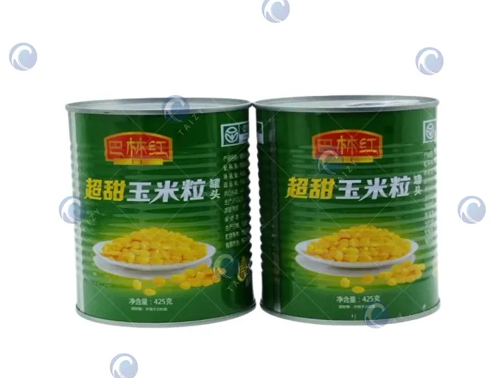 Aplicación del descascador de maíz dulce