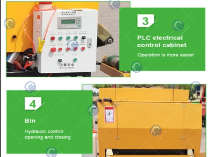 détails de la presse à ensiler