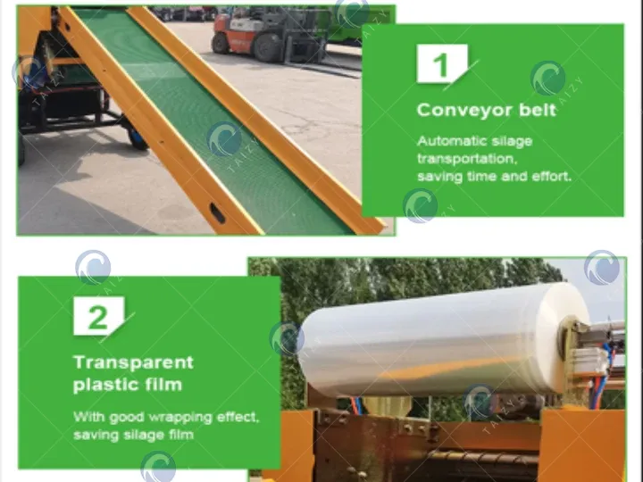 détails de la presse à ensilage