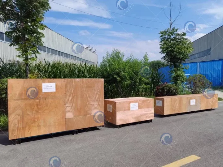 packaging of corn grits making machine