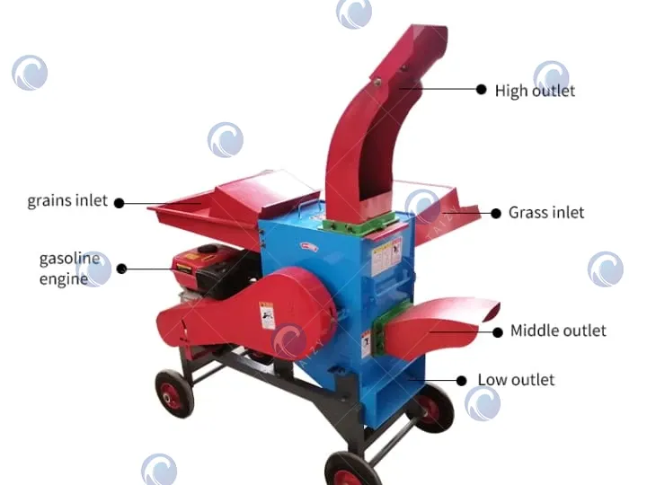 structure of 9ZF chaff cutter machine
