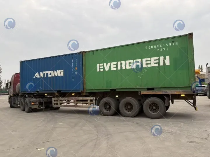 transportation de la machine de ballage et d'enveloppement