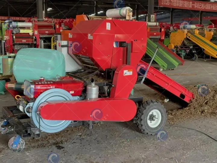 silage baling and wrapping machine