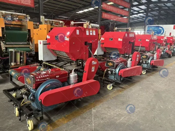 silage baling and wrapping machine