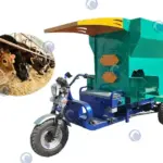 electric cattle feed spreading truck