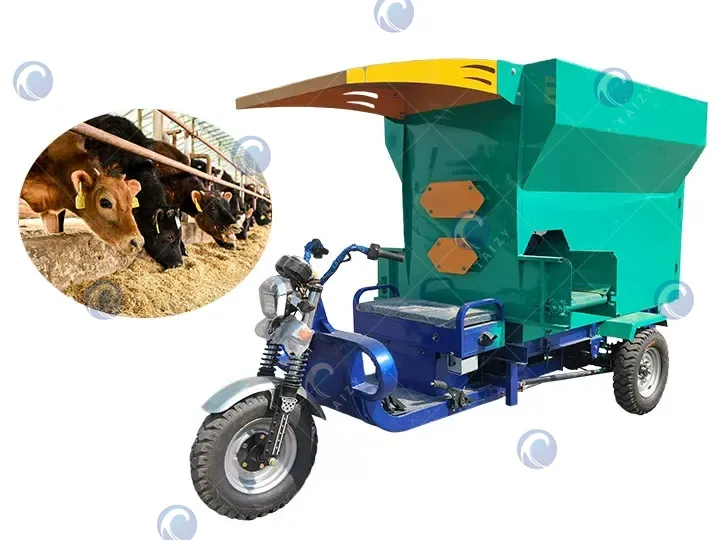 Electric silage spreader machine