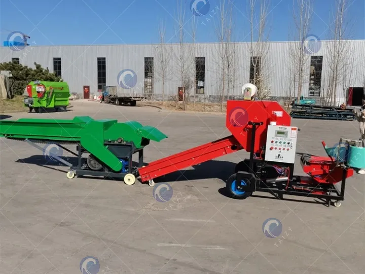 forage cutting machine combined with silage baler