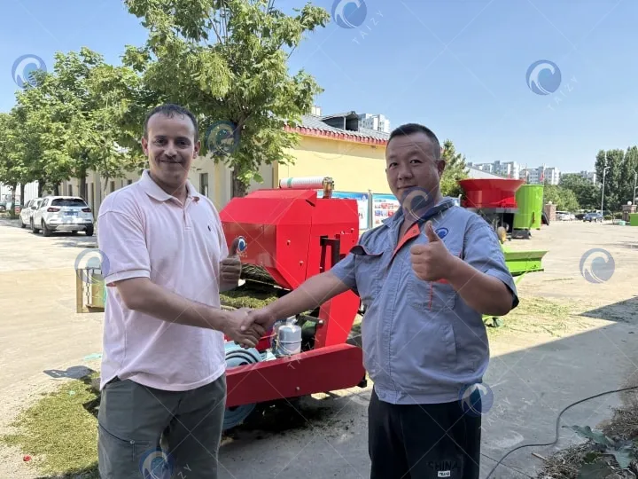 photo with the client