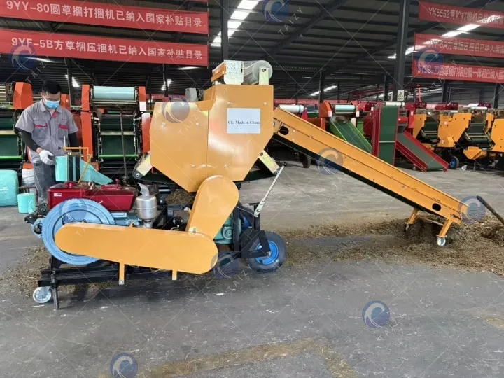 silage round baler machine