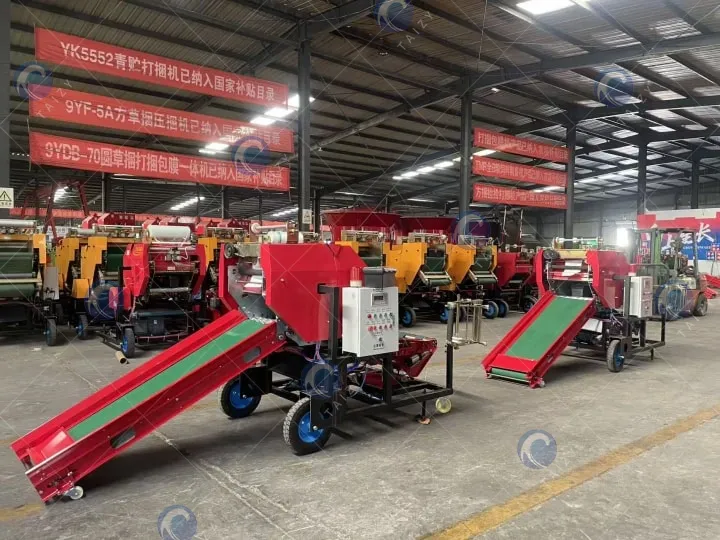 máquina de hacer pacas de ensilaje