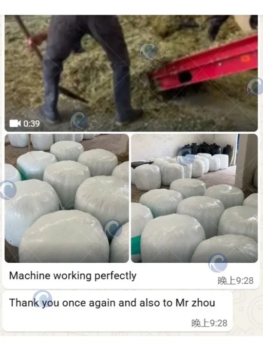customer feedback on our silage baler