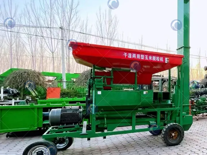 dry and wet corn sheller machine