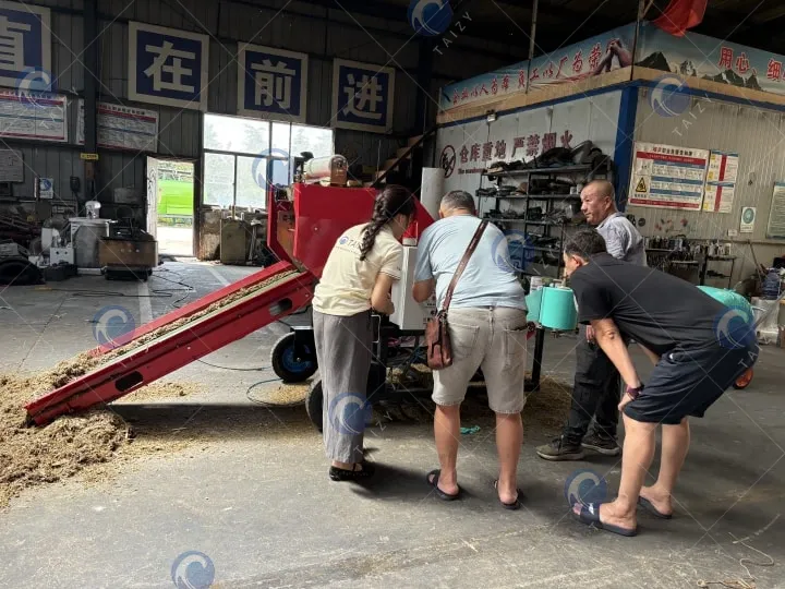 Kazakhstan customer visit silage baling machine