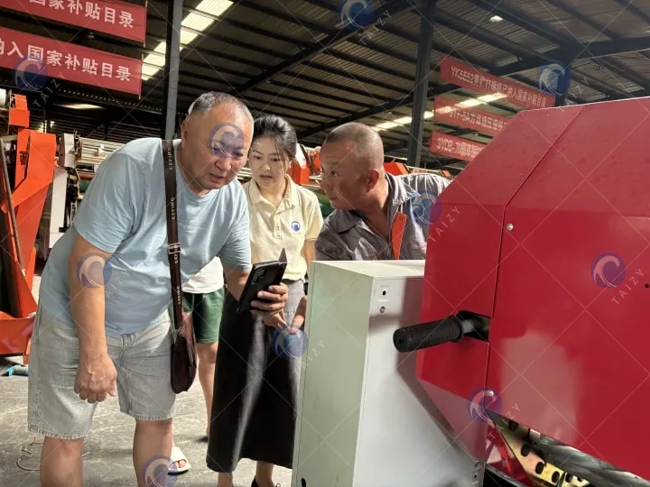 client visit silage baler wrapper