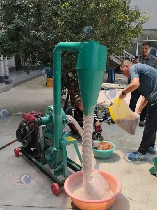 self-feeding corn grinding machine