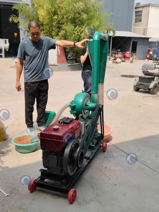 self-feeding corn mill machine