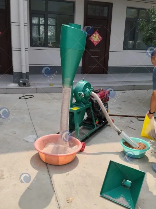 self-feeding grain grinding machine