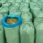 finished product of hydraulic silage baler