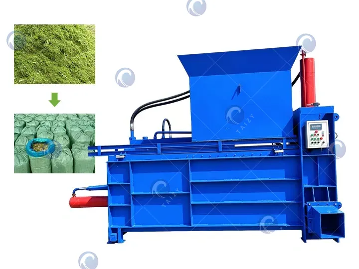Hydraulic silage baler machine